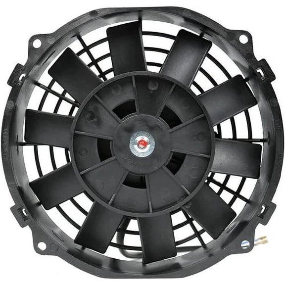 Electric Condenser Cooling Fan Universal 24V Black Air conditioning 8'' for Street/Rat/Hot Rod Classic Muscle Car