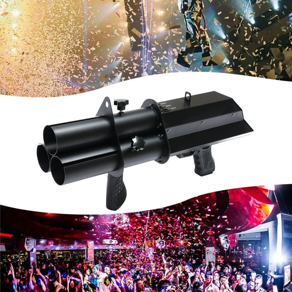 Electric Confetti Cannon, Triple-barrel Confetti Cannon, Handhled Party Cannon