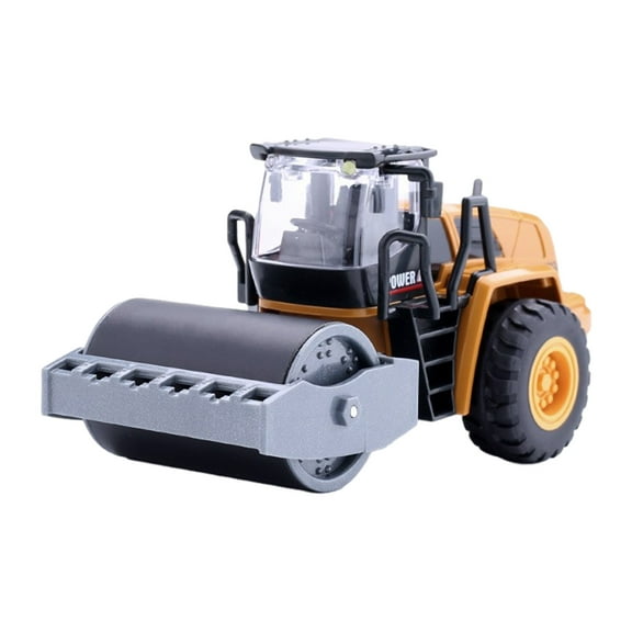 Electric Construction Vehicles Car, Outdoor Sandbox Car Toy, 1/50 Scale Construction Trucks - Excavator, Forklift, Road Roller, Bulldozer - Toy Cars for Kids, Boys, Girls - Birthday Xmas Gift