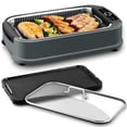 thumbnail image 1 of Electric Contact Grill Grey Double Grill Plates Indoor Tabletop, 1 of 7