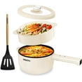 Electric Cooker, 2L NonStick Sauté Pan, Rapid Noodles Cooker, Mini Pot