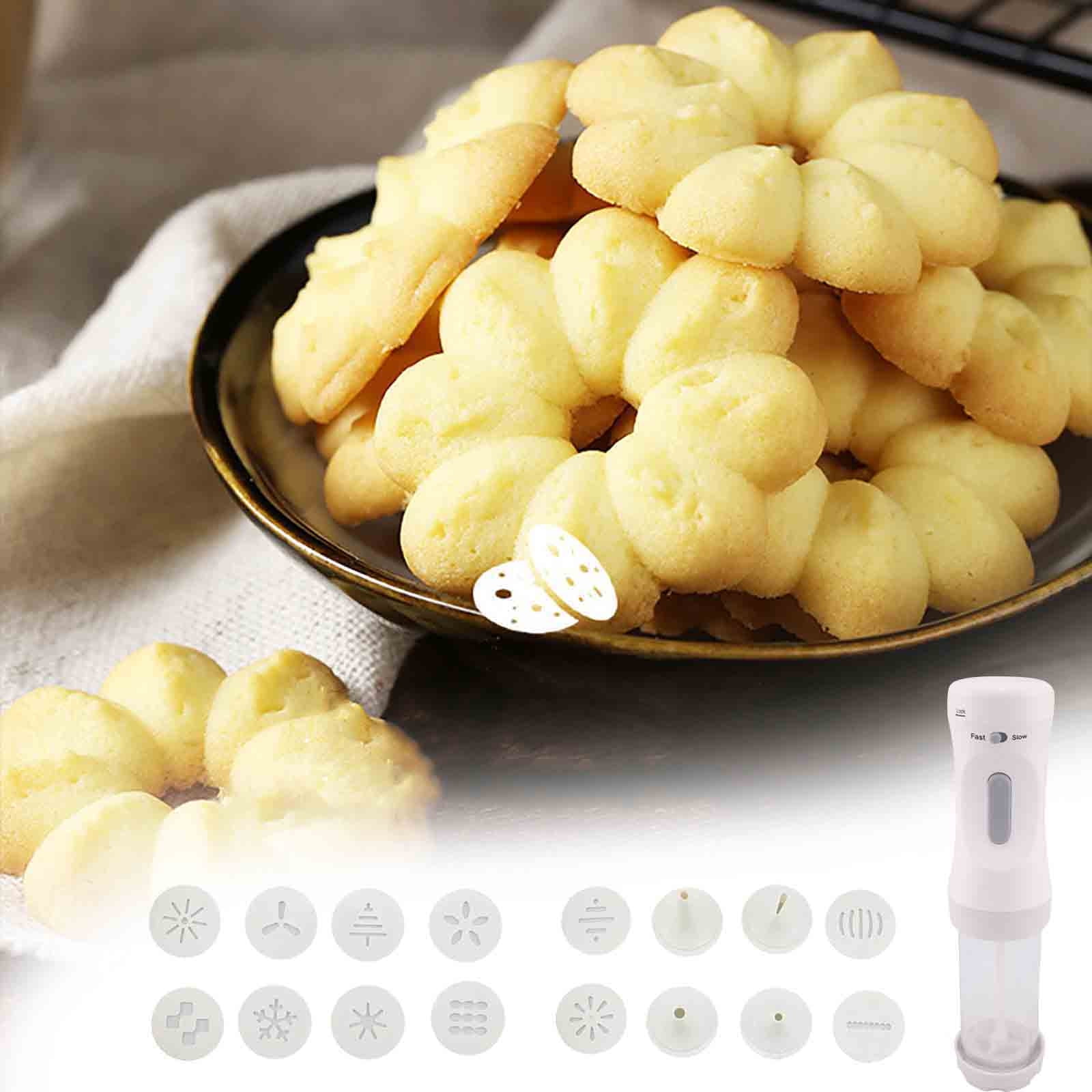 Electric Cookie Press for Baking, Barrel Electric Cookie Press Gun Kit