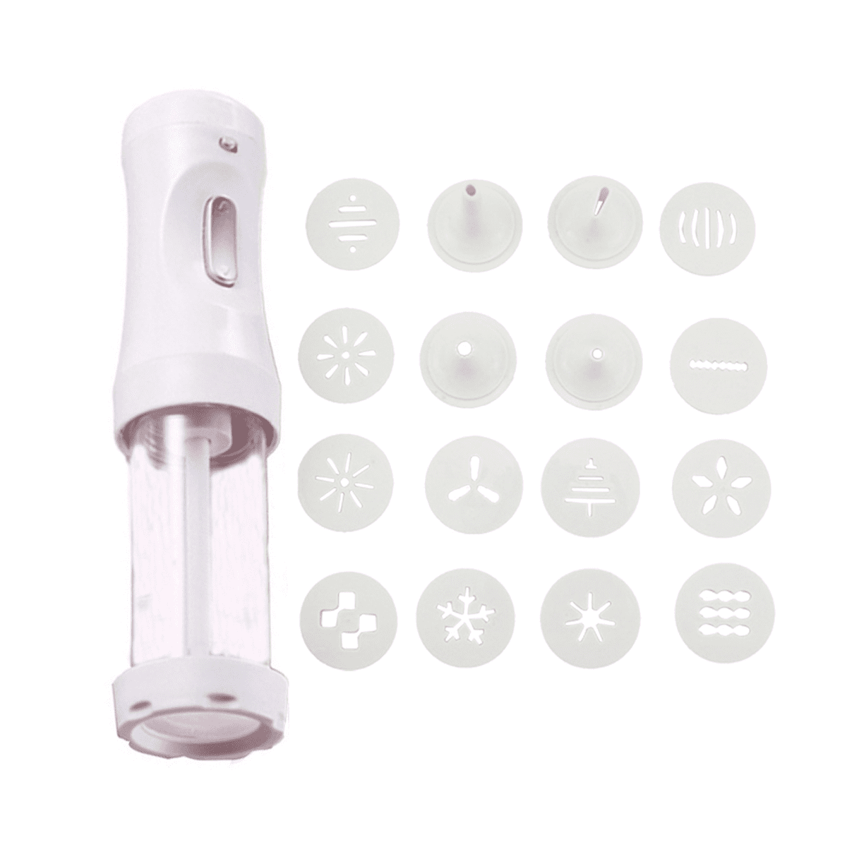 Electric Cookie Press Churros Maker with 12 Discs and 4 Icing Tips for