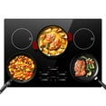 thumbnail image 1 of Sunmaki 30-Inch Electric Cooktop, 5-Burner Built-in Ceramic Glass Stove Top with Touch Control, 10600W, 1 of 9
