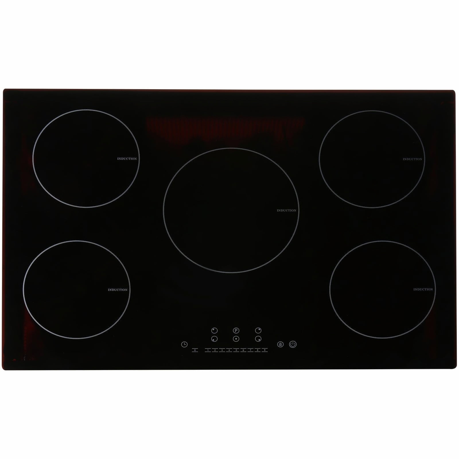 Electric Cooktop 30 inch, 5 Burners Induction Stove Top 9200W, Built-in Magnetic Cooktop with LED Touch Control, Timer, Child Lock & Overheat Protection
