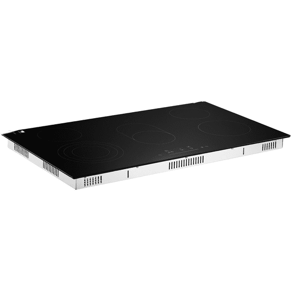Electric Cooktop 36 Inch, 5 Burner Built-in Stove Top 8600W Ceramic Radiant Cooktop, Touch Control, Timer, Child Lock, 9 Heat Levels, 220-240V Hardwire
