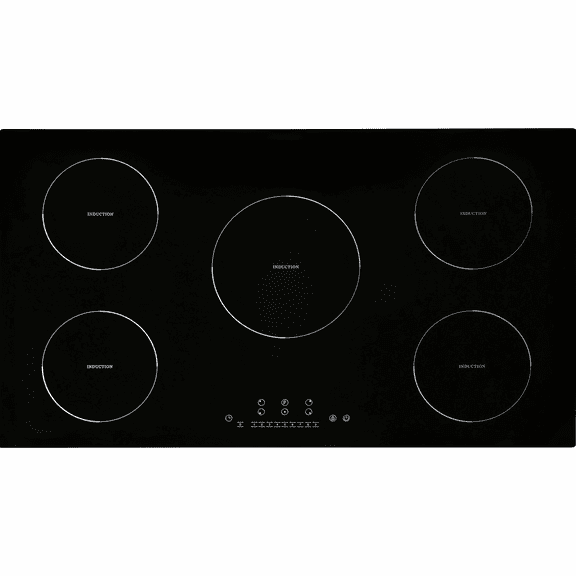 Electric Cooktop 36 Inch, 5 Burners Induction Stove Top 9200W, Built-in Magnetic Cooktop with LED Touch Screen, 9 Heat Levels, Child Lock & Overheat Protection