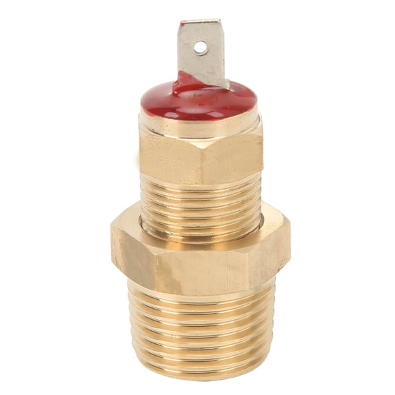 Electric Cooling Fan Thermostat Temperature Switch 185 to 175 Degrees Fan Temperature Thermo Sensor Switch 3/8‑18 NPT Pipe Thread, Fits 10" 12" 14" 16" Fan