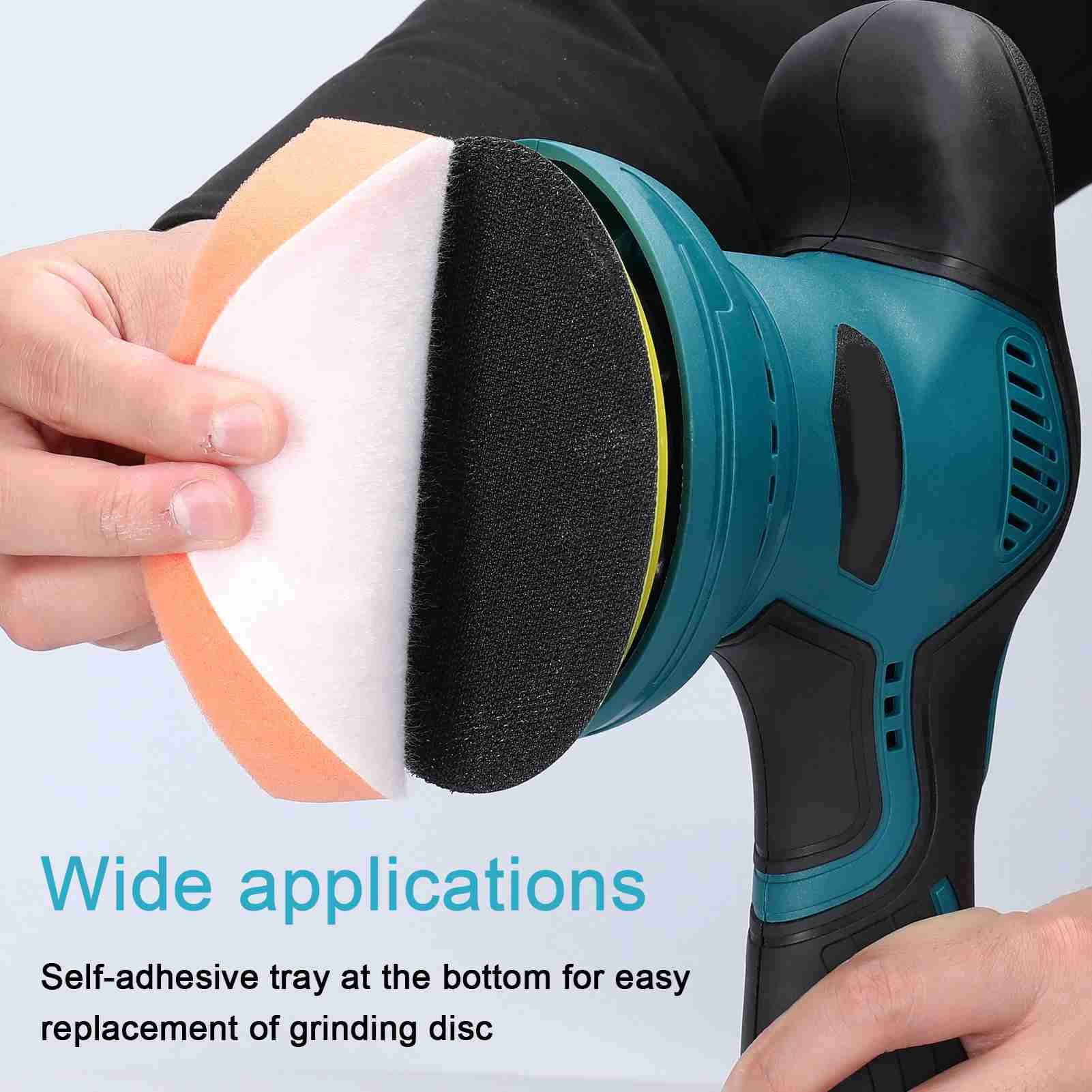 Electric Cordless Eccentric Car Polisher 8 Gears Of Speeds Adjustable Electric Auto Polishing Machine Multifunctional Metal Waxing Wood Grinding Machine