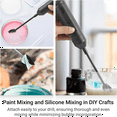 Electric Cordless Epoxy Resin Mixer Kit Rechargeable Handheld Resin