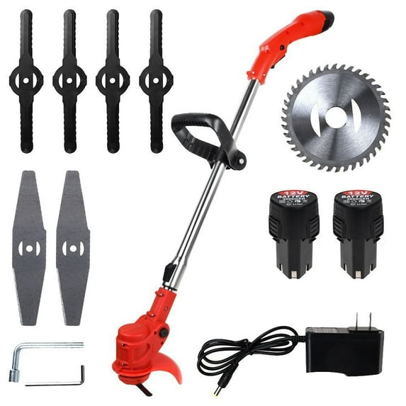 Electric Cordless Grass Rope Trimmer Lawn Edger Weed Eater