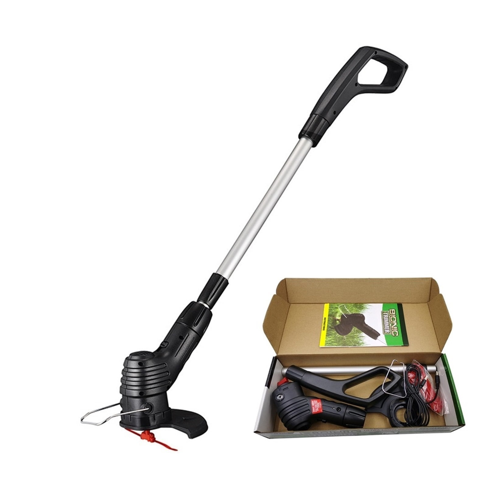 Electric Cordless Grass Trimmer Length Adjustable Weed Strimmer Cutter Portable Wireless Lawn Mower USB Charging For Garden/Lawn ,2 IN 1 Trimmer & Edger