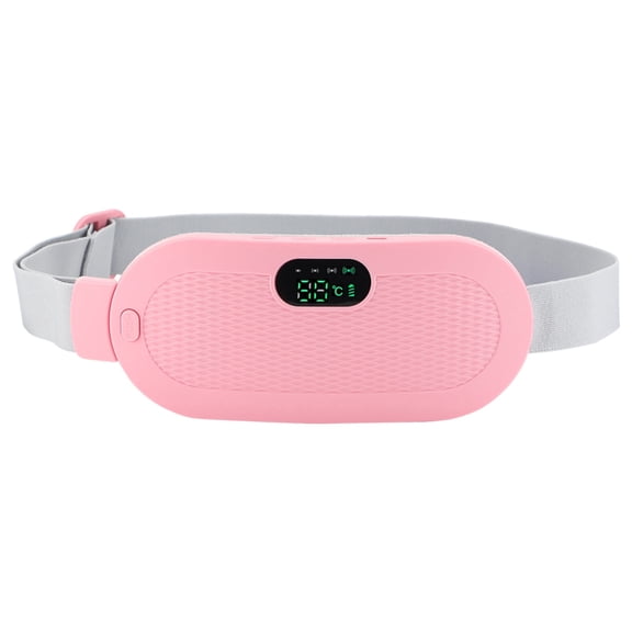 Electric Cordless Heating Pad for Period, Menstrual Cramps Heating Belt for Waist & Abdomen, Rechargeable Cordless Heating Wrap with 4 Heat Levels, 4 Massage Modes, Waist Warmer Belt for Women