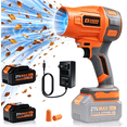 thumbnail image 1 of BIHOO Portable Electric Cordless Leaf Blower, with 2×4.0Ah Lithium Batteries, for Patio Cleaning, Lawn Care, Car, 21V, 1 of 10