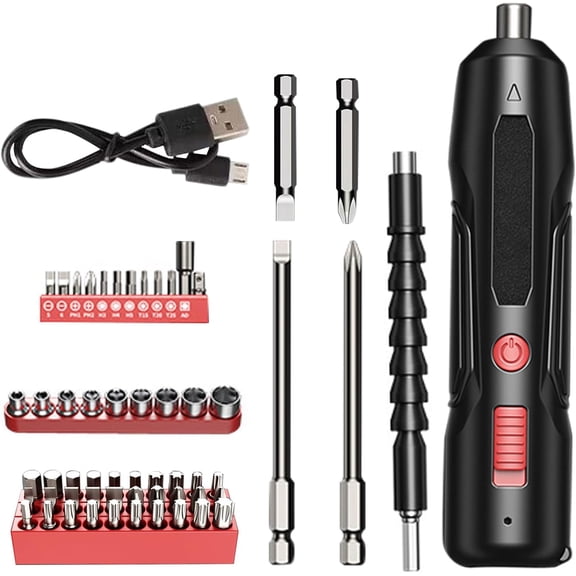 Electric Cordless Screwdriver - High Temperature Copper Core Wire 3.7-4.2V | Rechargeable Cordless Screwdriver Set | Power Tools High Torque For Electronics Phone Camera Laptop Watch