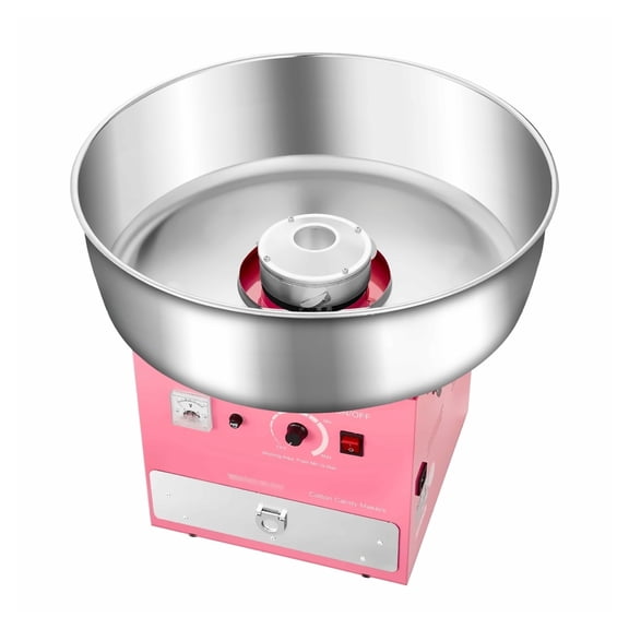 Electric Cotton Candy Machine, 1000W Commercial Candy Floss Maker with 20.5 Bowl, Pink - Home & Party Use