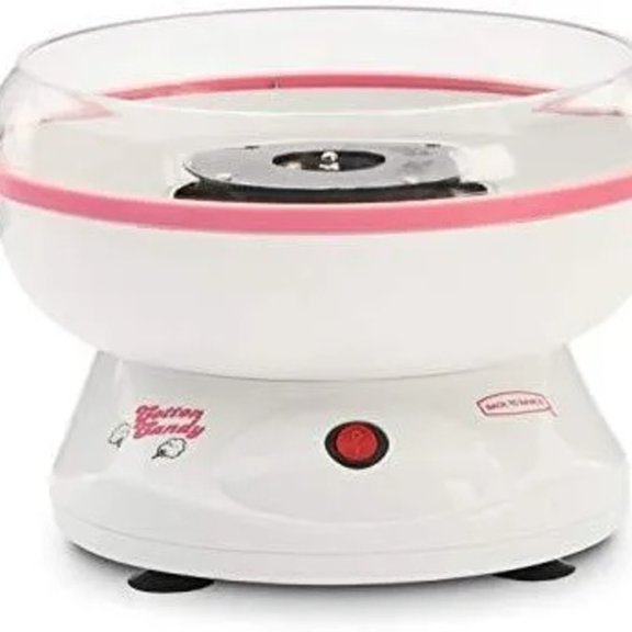 Electric Cotton Candy Maker, Homemade Sugar Floss Machine with 6 Cones & Measuring Scoop, Easy One-Touch Operation