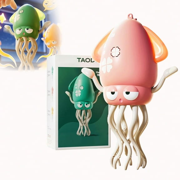 Electric Crawling Octopus Toy  USB Rechargeable, Auto-Avoid Robot with LED Lights & Music, Dancing Sensory Toy for Motor Skill Development & Stress Relief