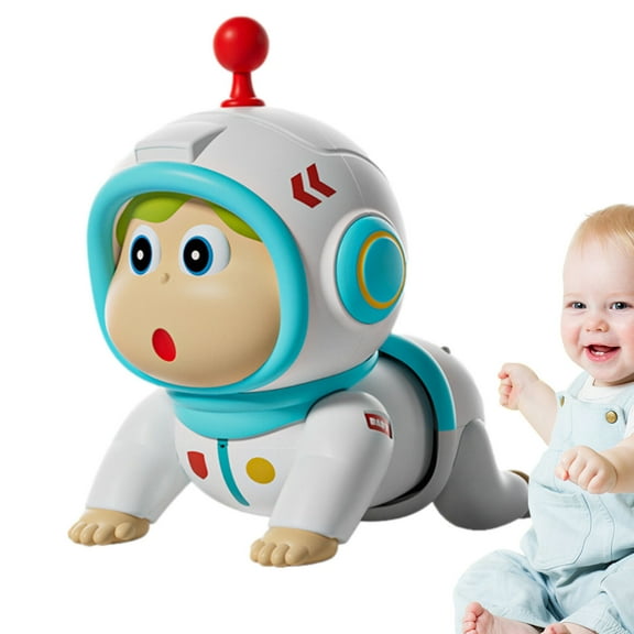 Electric Crawling Toys for Infants and Young Children, Early Morning Teaching, Speaking Toys, 0-3 Months Old Baby Head Up Training Toys