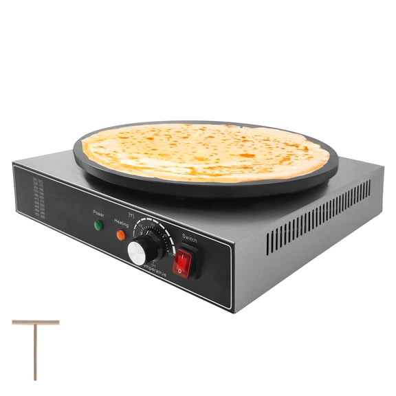 Electric Crepe Maker,1700 w 110 v Flat Plate Crepe Griddle with Temp Control,Non-Stick Commercial Crepe Machine for Home and Commercial Use