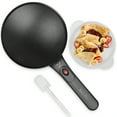 thumbnail image 1 of Electric Crepe Maker, 8-Inch Non-Stick Cooking Surface, Crepe Machine with Handle, Instant Crepe Maker, Aqua Color, 1 of 11