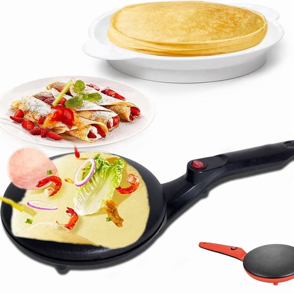 Electric Crepe Maker, Nonstick Handheld Pancake Maker for Home Breakfast Use
