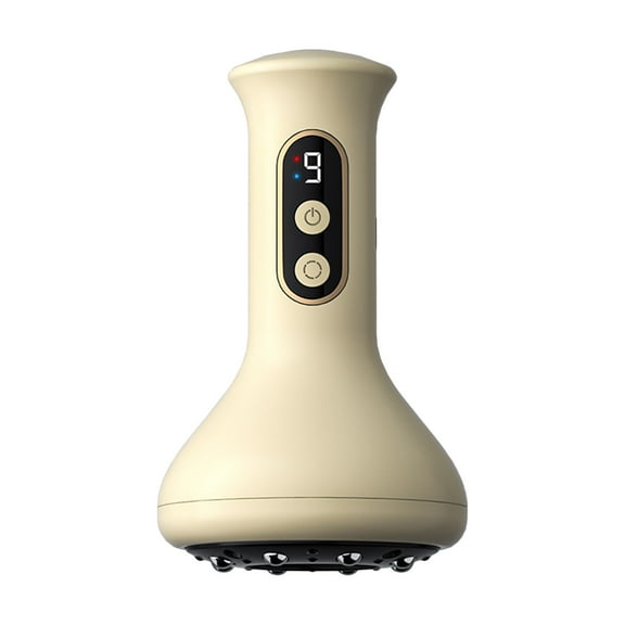 Electric Cupping Set Gua Sha Device Massage Tool Smart Heating Vacuum Therapy Scraping Machine, Portable Rechargeable Cupping Massage Tool with Steel Balls