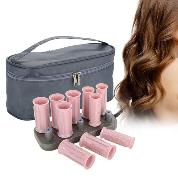Electric Curling Roller Set (10Pcs) - 220V Adjustable Heated Tubes & Handheld Styling Tool for Home Salons(Basic)