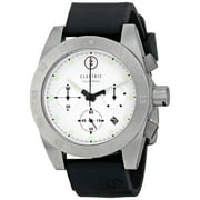 Electric DW01 Mens Chronograph Sport Watch White Dial Black Rubber Strap Date