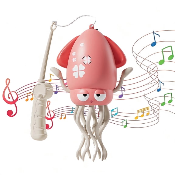 DIDUBUY Electric Dancing Octopus for Kids, Squid Crawling Toy with Lights & Music - Baby Interactive Sensory Toys - Easter Gift for Boys & Girls