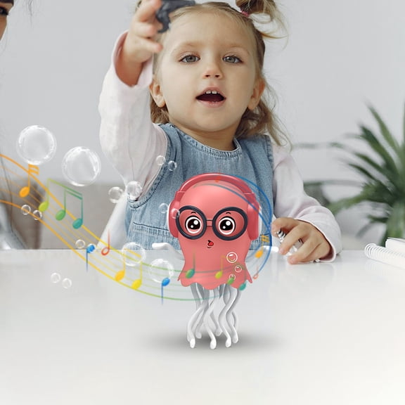 Electric Dancing Octopus Toy, Funny Cute Octopus Sensor Toy with LED & Music, Home Decoration Dancing Figurine, Rechargeable Automatic Swing Magic Obstacle Toy for Kids