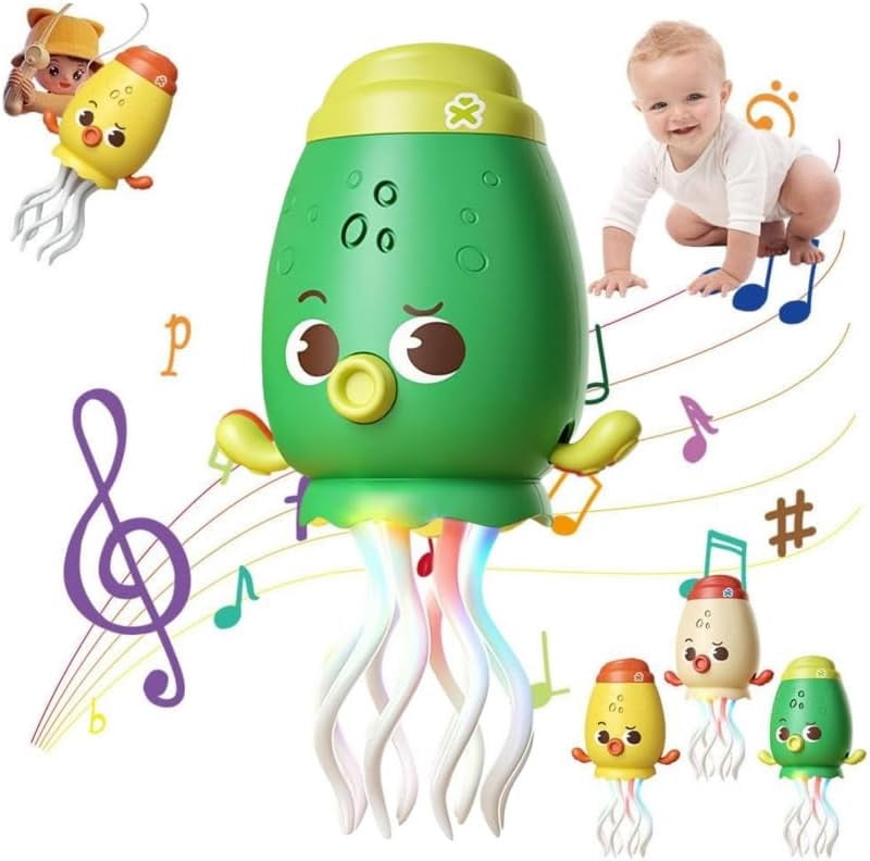 Tanzender Oktopus Roboter Spielzeug – Mit LED Lichtern, Musik & Hinderniserkennung