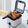 thumbnail image 1 of 1KW Small Fryer W/ View Window Oil Dripping Hook Electric Deep Fryer W/ Basket, 1 of 16