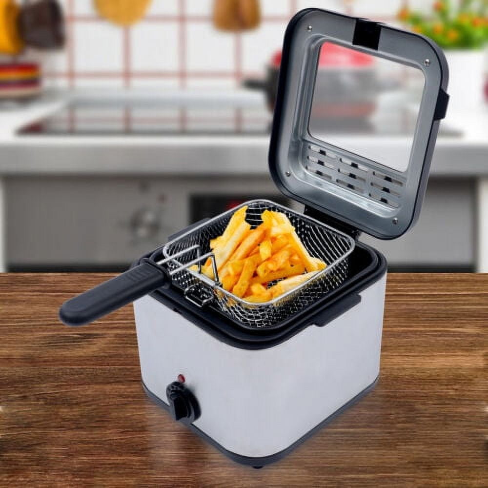 Electric Fish Fryer 2.5L 1KW Electric Deep Fryer, Stainless Steel