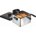 thumbnail image 1 of Electric Deep Fryer with 2 Baskets and Lid, 4.5 Liters Oil Capacity, Temperature Control, View Window, 1800 Watts, Stainless Steel Bestseling, 1 of 6
