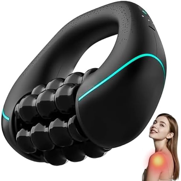 Electric Deep Tissue Massager 3-Speed with Heat for Muscle Relief