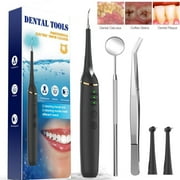 Electric Dental Calculus Remover, Ultrasonic Portable Teeth Cleaner, Tartar Plaque Stain Remover for Teeth Cleaning Tools Kit for Adult