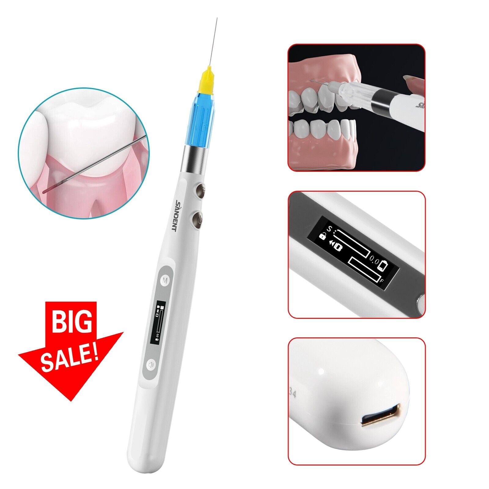 Electric Dental Painless Oral Local Anesthesia Delivery Device Pen