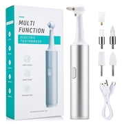 Electric Dental Scaler for Teeth Cleaning, Tartar Remover Tool with 5 Replaceable Heads, 360  Rotation & LED Light, USB Rechargeable for Yellow Teeth