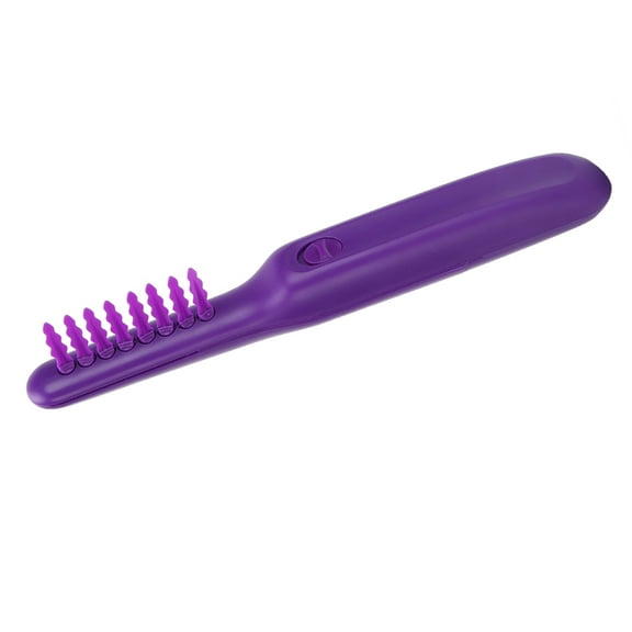 Electric Detangling Comb Wet Dry Dual Use Negative Ion Massage Styling Tool Purple
