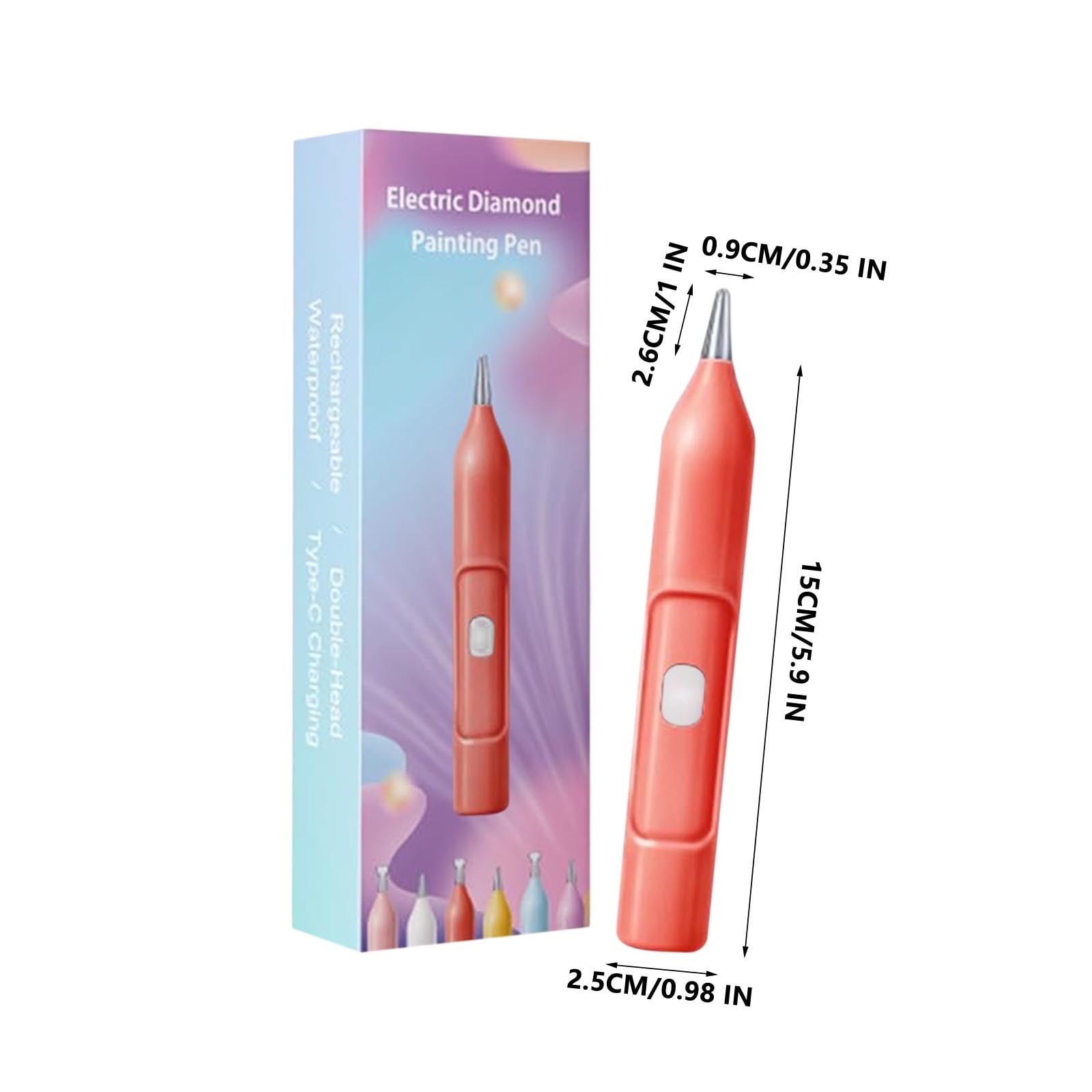 Electric Diamond Painting Pen - Automatic Vacuum Pickup, No Wax Needed, Wireless USB Rechargeable, For Diamond Art Kits