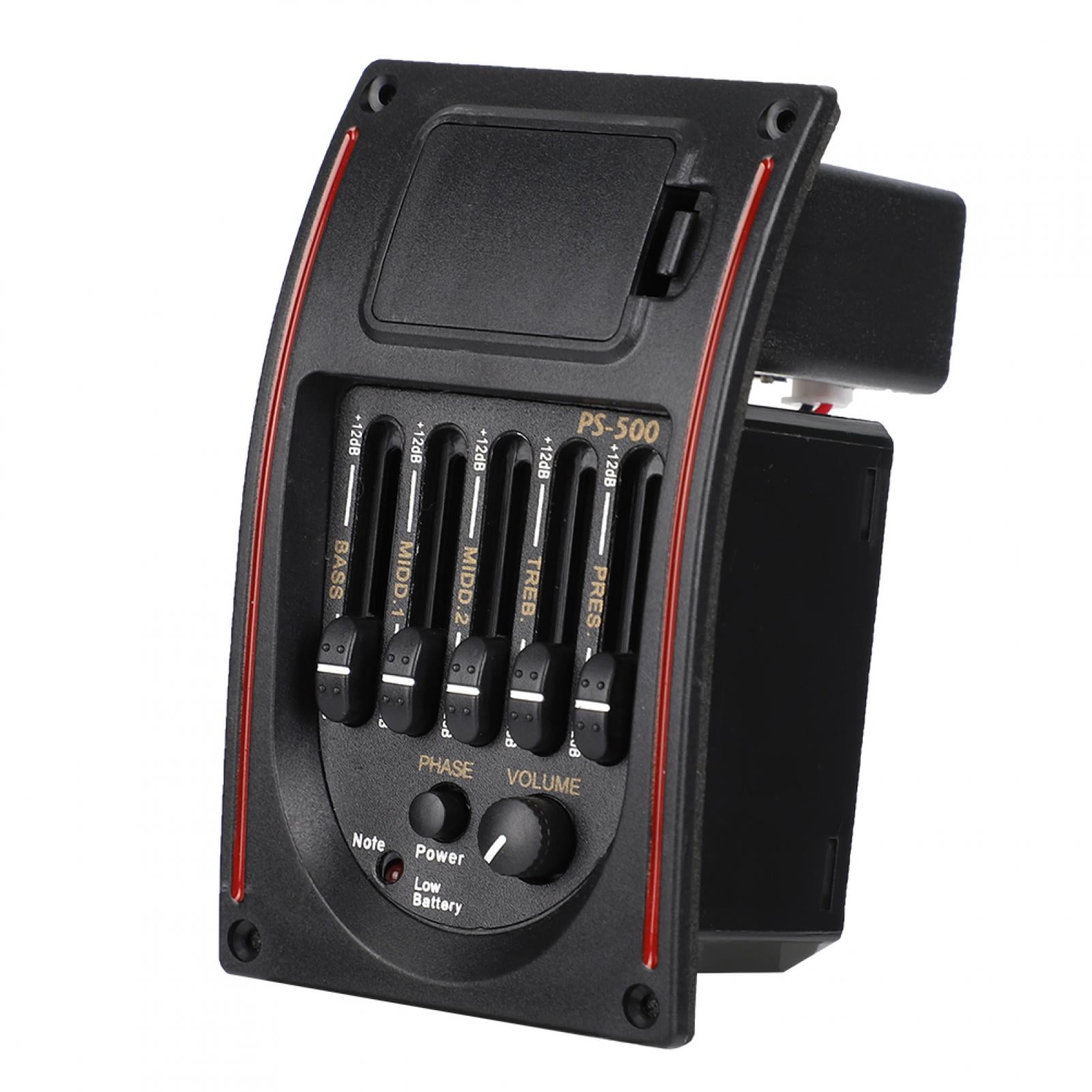 Electric Digital Equalizer, 5 Band Acoustic Electric Guitar Preamp EQ