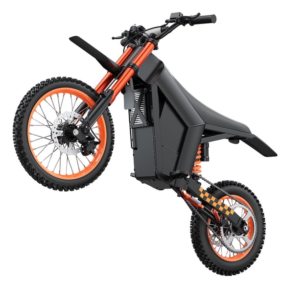 Electric Dirt Bike, 2000W, 34.2MPH & 28 Miles, 48V/20.8AH Removable Battery, 14"/12" Tire, Hydraulic Brakes & Full Suspension, Mountain Off-Road E Dirt Bike