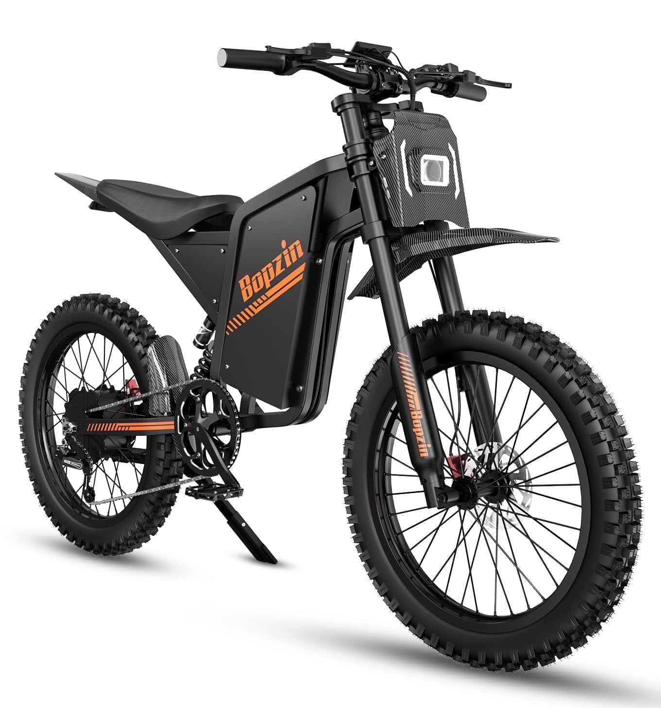 Electric Dirt Bike 3000W, 60V 35Ah Removable Large-Capacity Battery, Up to 100 Miles, Anti-Theft Alarm, 25"x3.0" Fat Tire Ebike with Hydraulic Brakes, UL2849 Certified eBike