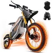 Electric Dirt Bike with 3000W Motor, Pescroa Electric Motorcycle with 42MPH Max Speed, Kids & Adults Dirt Bike for Ages 13+, Kids Motorcycle with 50 Miles Max Range, Dual Hydraulic Disc Brakes
