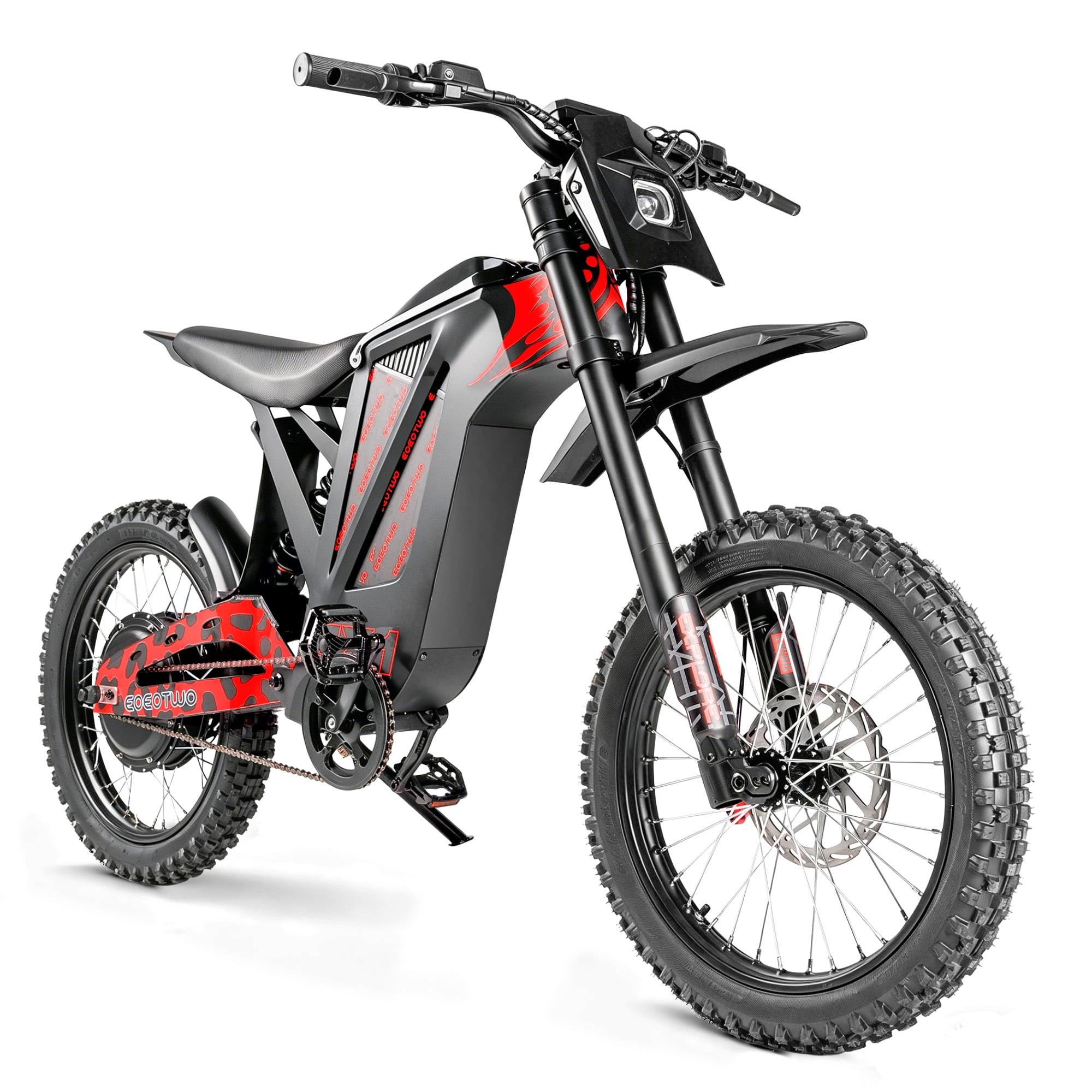 EOEOTWO EX1 3000W Electric Dirt Bike for Adults, 40MPH Fast Off-Road Electric Motorcycle with 48V 25Ah Battery, 50 Miles Long Range, Dual Hydraulic Suspension & Disc Brakes UL2849