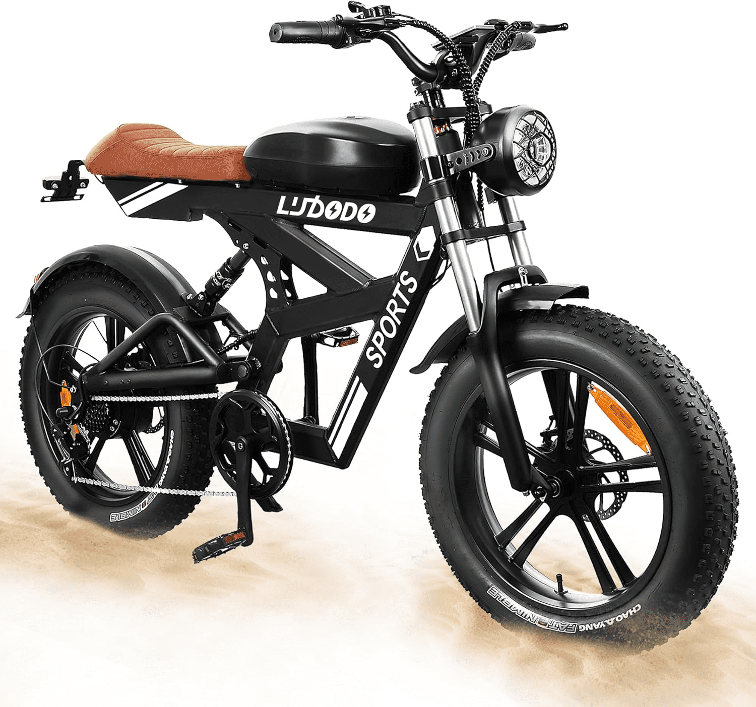 EOEOTWO Electric Bike for Adults, 750W (Peak 1500W) Electric Dirt Bike, 34MPH Fast Ebike with 48V 17.8Ah Removable Battery, 75 Miles Long Range, 20"x4.0 Fat Tire All-Terrain E-Bicycle, Dual Shock Abs