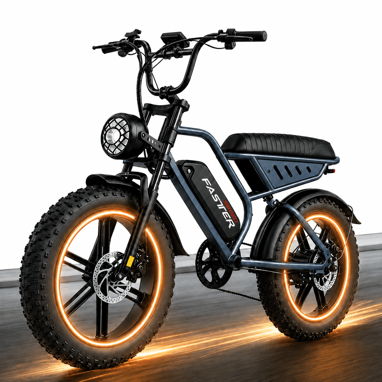 Electric Dirt Bike for Adults, Hill Climbing, 5H Fully Charge, 20"×4.0" Fat Tire, Dual Suspension, 1500W Motor , 40MPH, Up to 70 Miles Mountain Bike, for Snow Road, Mountain, Off-Road UL2849