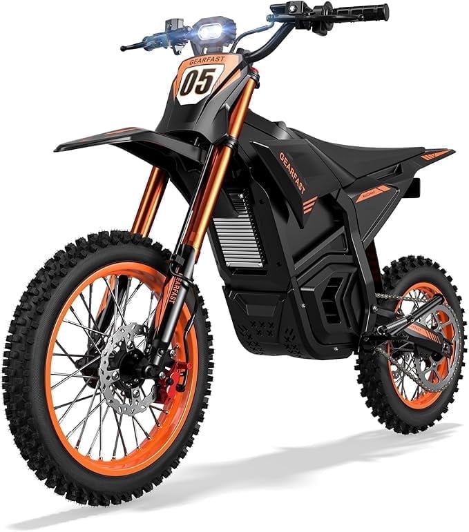 Electric Dirt Bike for Adults Teens, 3500W, 42MPH & 60 Miles, 48V/23.5AH Removable Battery, 14"/12" Tire, Hydraulic Brakes & Full Suspension, Mountain Off-Road Dirt Bike