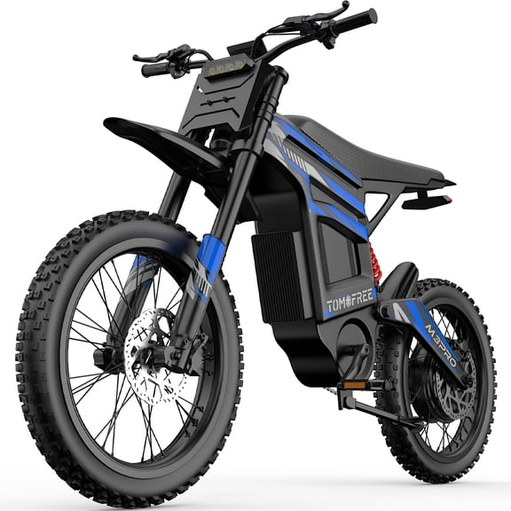 Electric Dirt Bike for Adults Teens, 6500W Motor(Peak), 75 Mile Range, 50MPH Max Speed, 72V 30Ah Removable Battery, 3-Speed, 19"/17" Off-Road Tires, Dual Hydraulic Brakes & Full Suspension